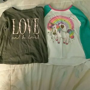 Girls sz 3t bundle 2 long sleeve shirts